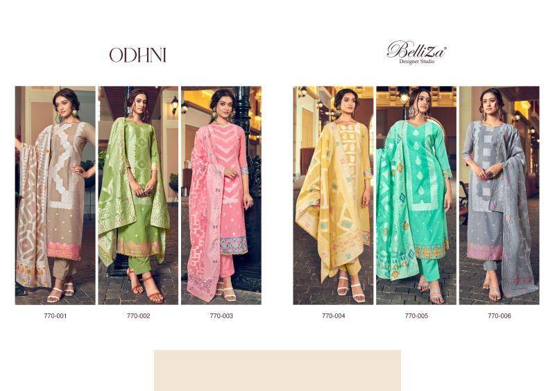 Belliza odhni cotton pagavat dress materials wholesale